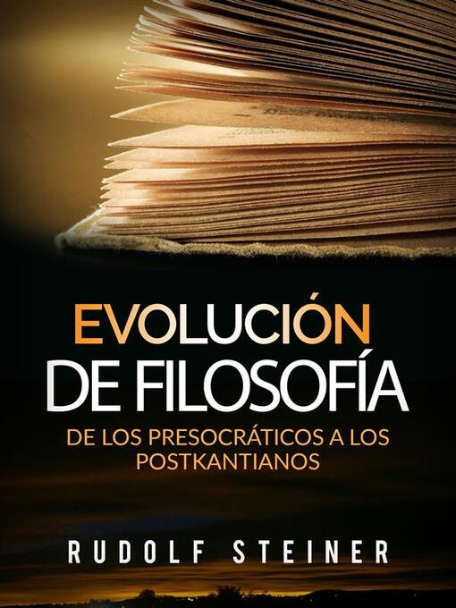 Title details for Evolución de Filosofía by Rudolf Steiner - Available